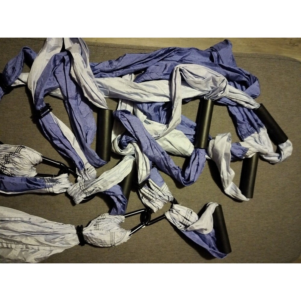 YB YOGA BODY Practice is Everything Yoga Swing Trapeze Purple